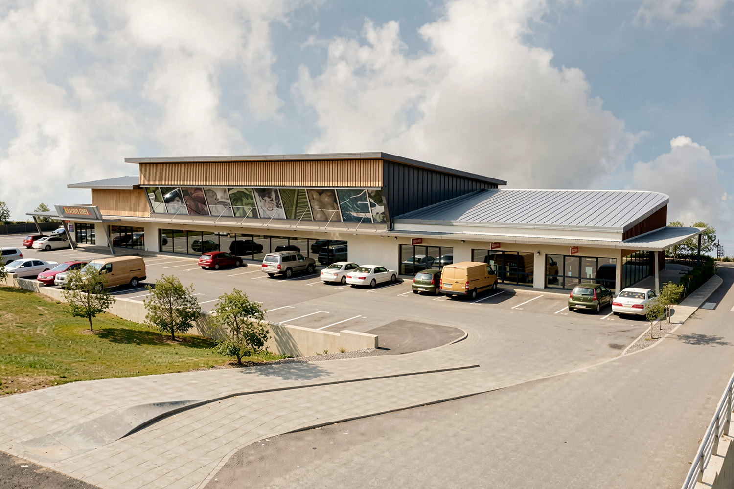 Agnes Water Coral Blue shopping strip – Driveway and parking.