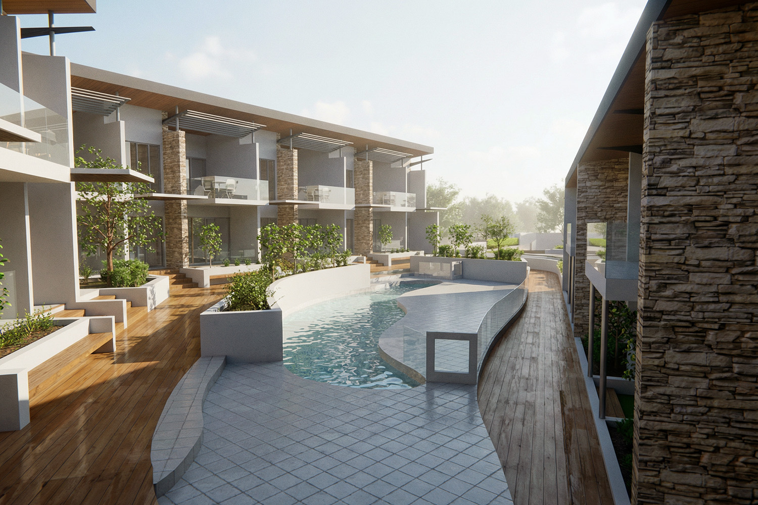 Class 2 Agnes Water Green Turtle Terraces – Pool Area