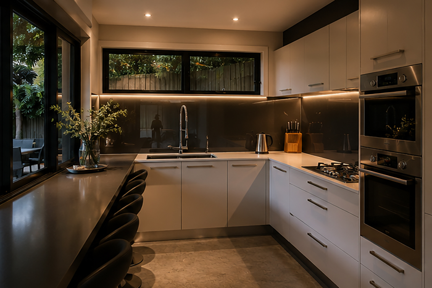 C&B House – Kitchen in the evening