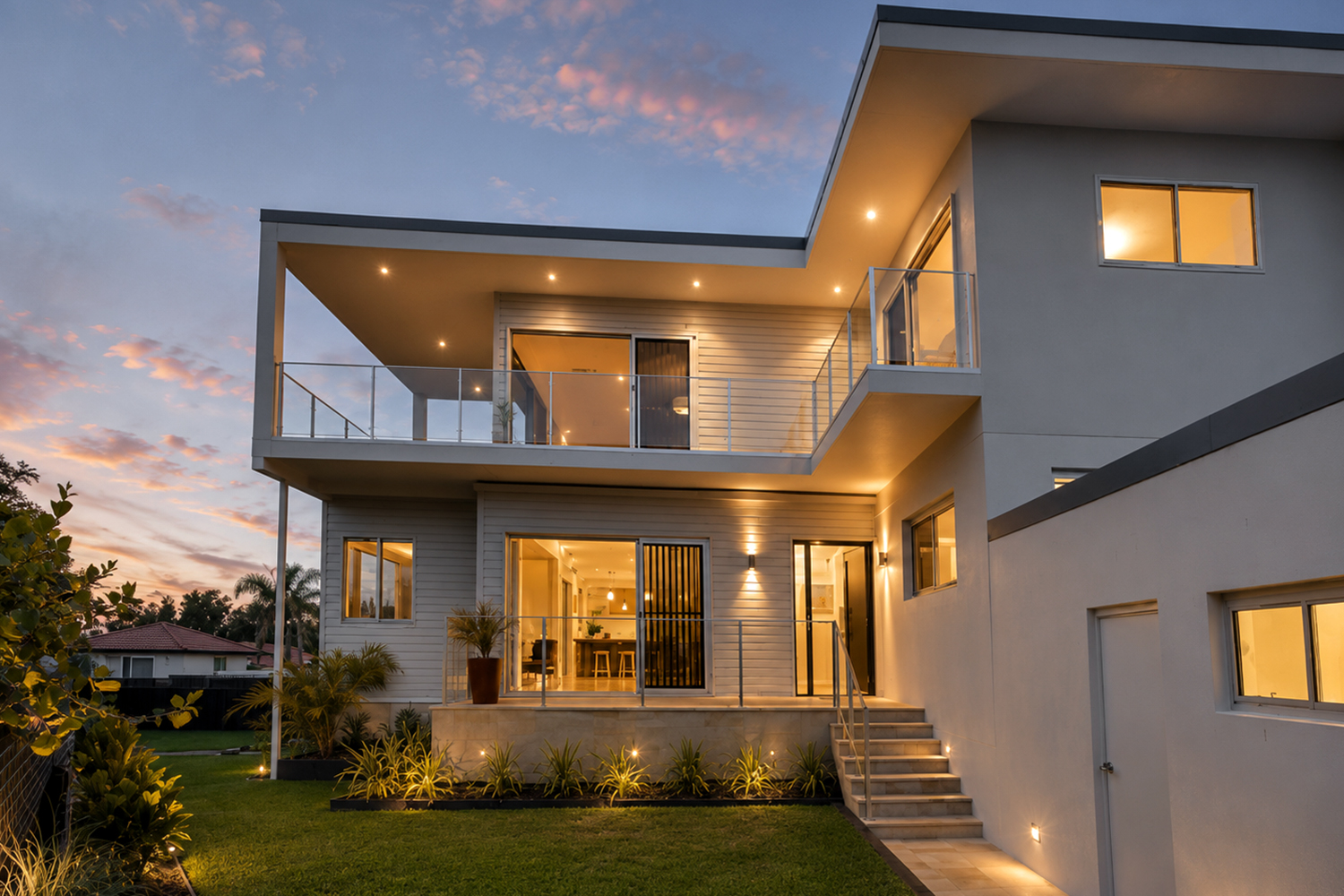 Modern coastal interior design – W&G House Curl Curl Living Area
