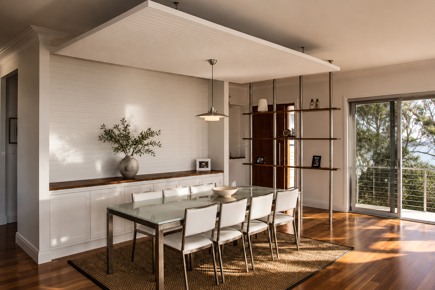Modern coastal interior design – W&G House Curl Curl Living Area