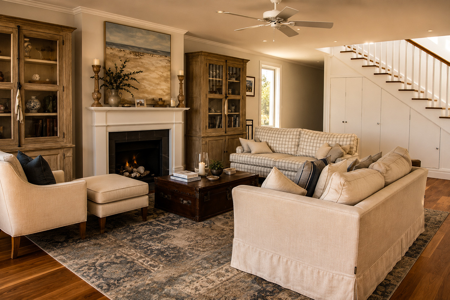 Hamptons Style Renovation – J&C House Collaroy Living