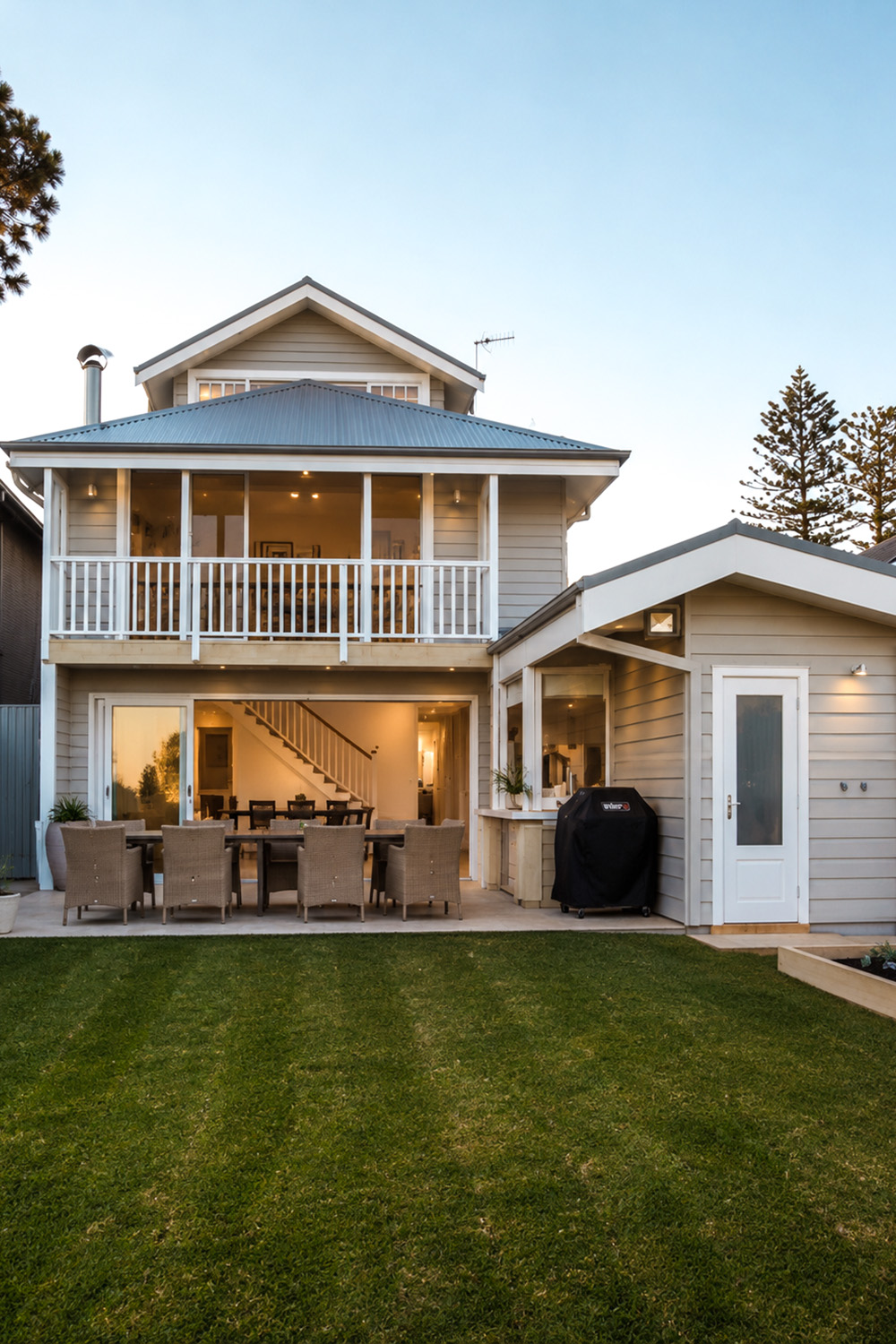 Hamptons Style Renovation – J&C House Collaroy Rear View