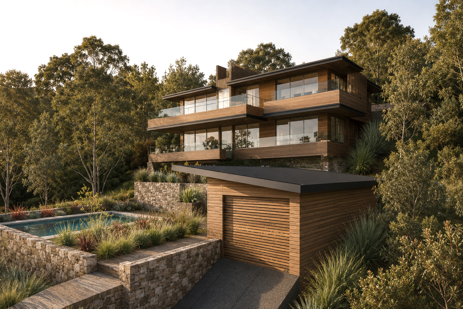 L&Y House Yowie Bay – Rear View