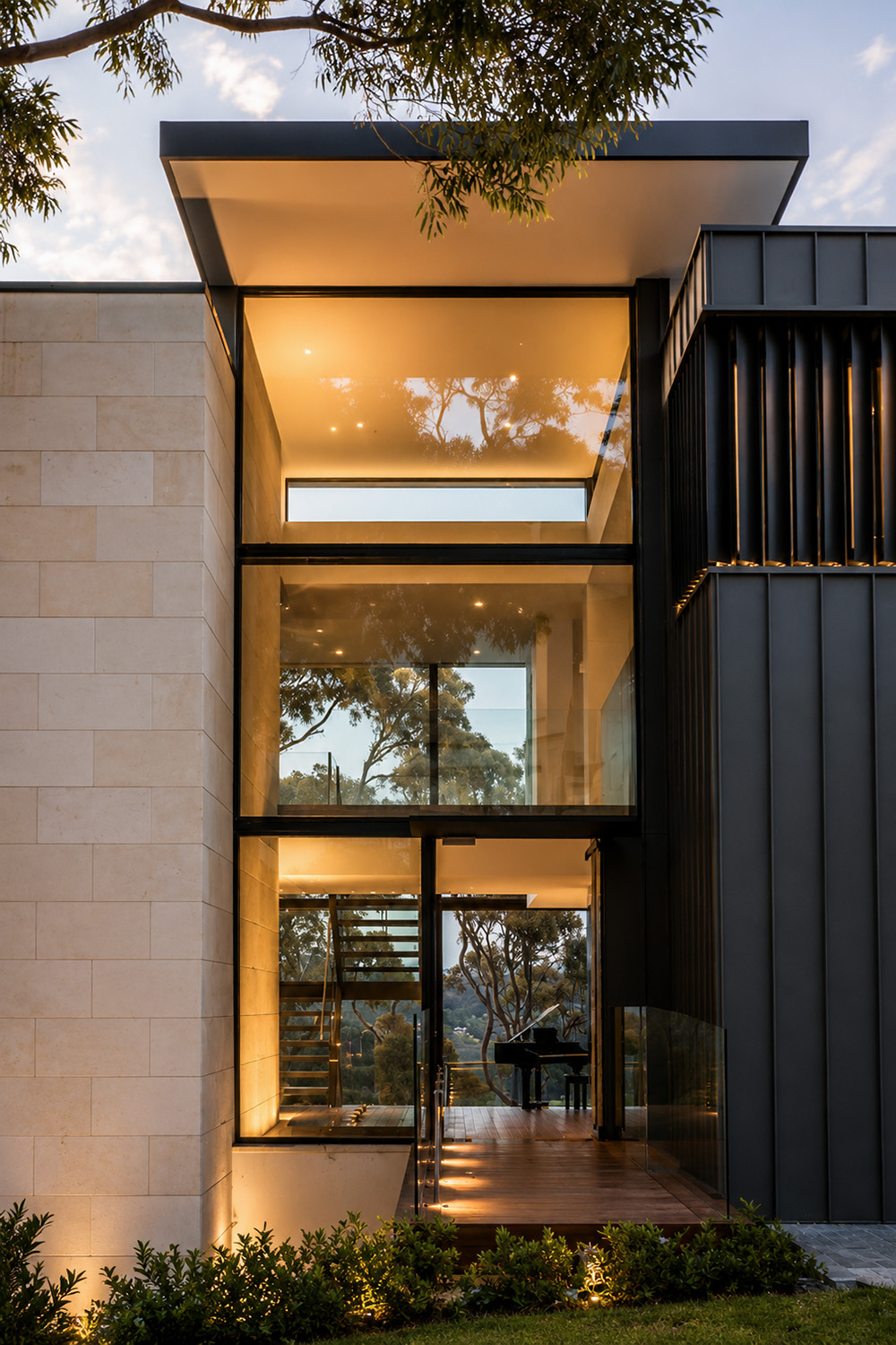 Contemporary waterfront home P&C House Seaforth – Foyer