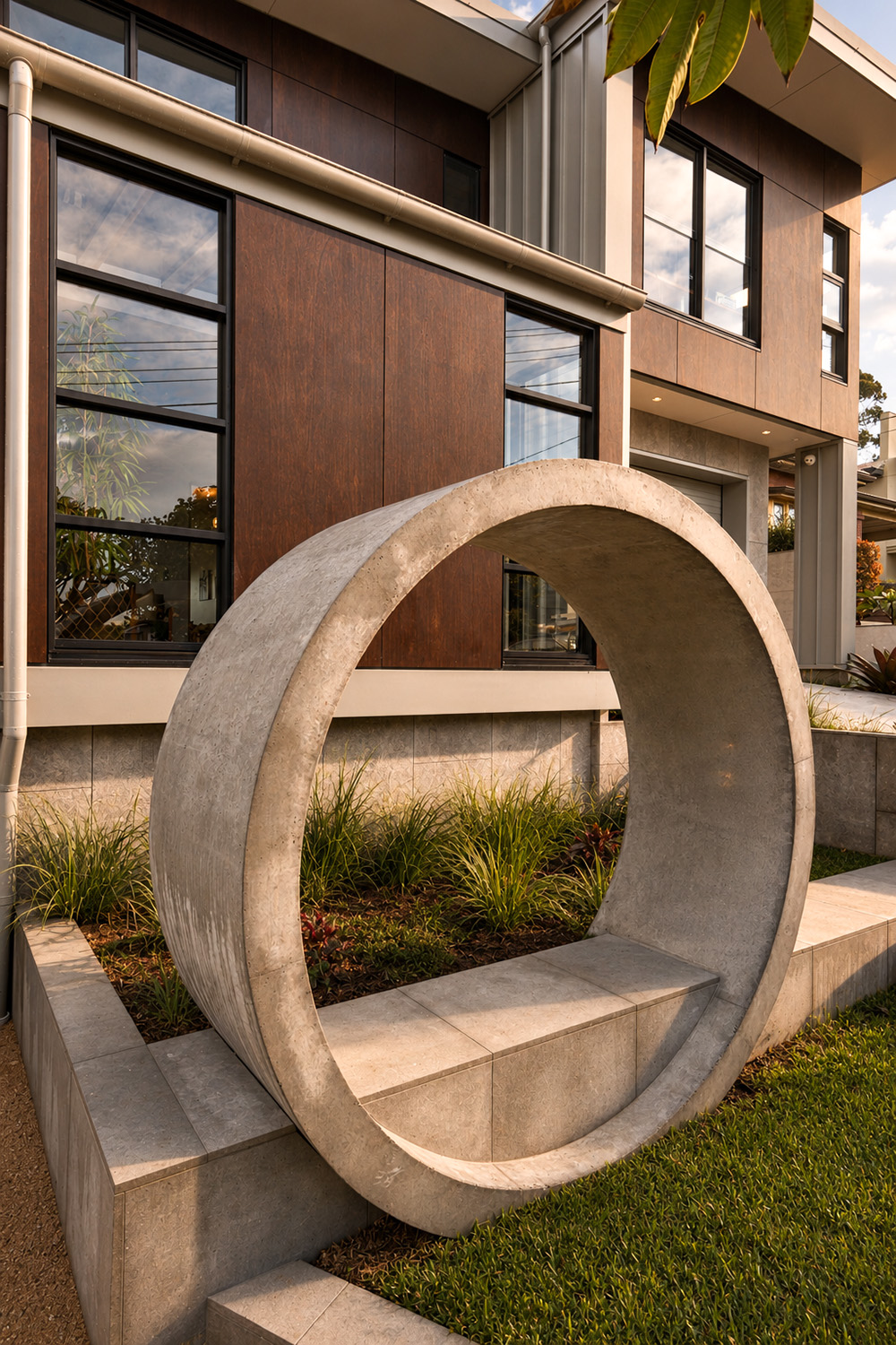 Modern renovation – O&S House Abbotsford Sculpture Close-up