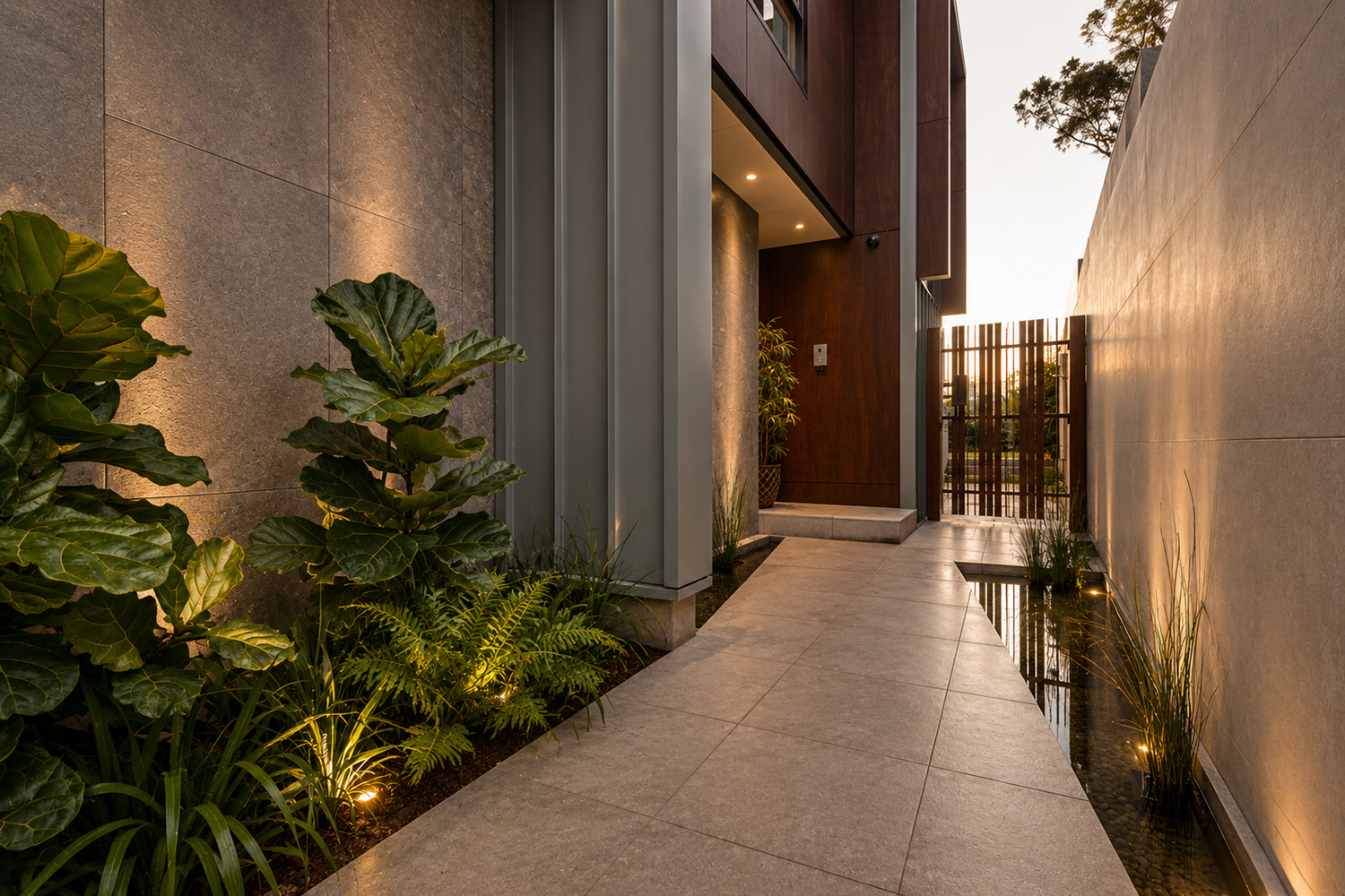 Modern renovation – O&S House Abbotsford Front Entrance