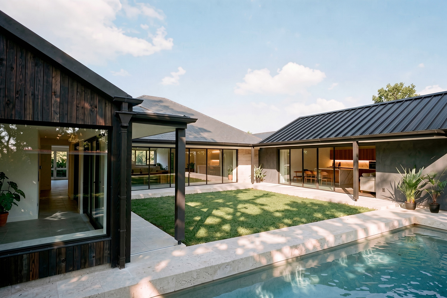 R&F House North Balgowlah Heritage – Courtyard and Swimming Pool