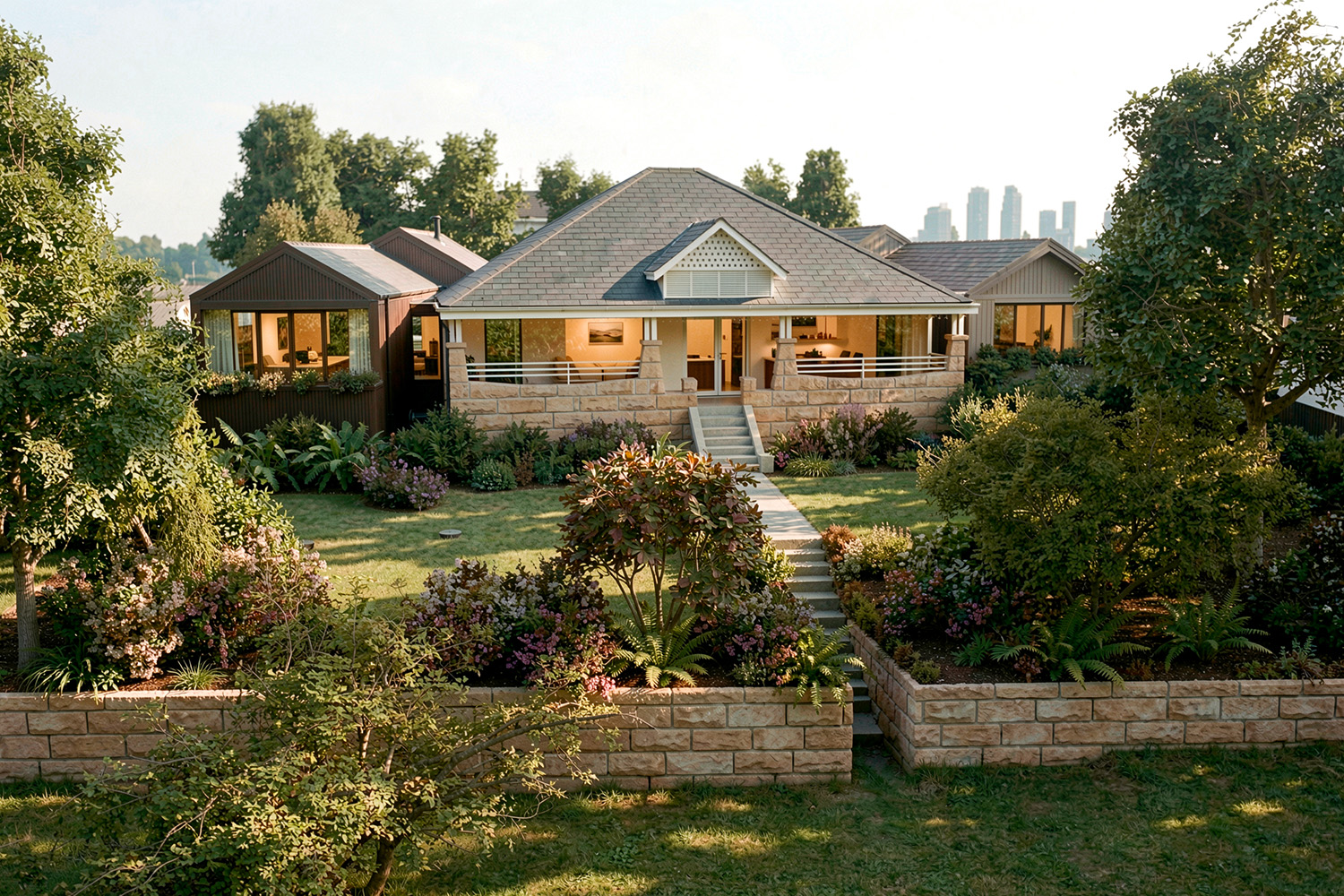 R&F House North Balgowlah Heritage – Street View, evening