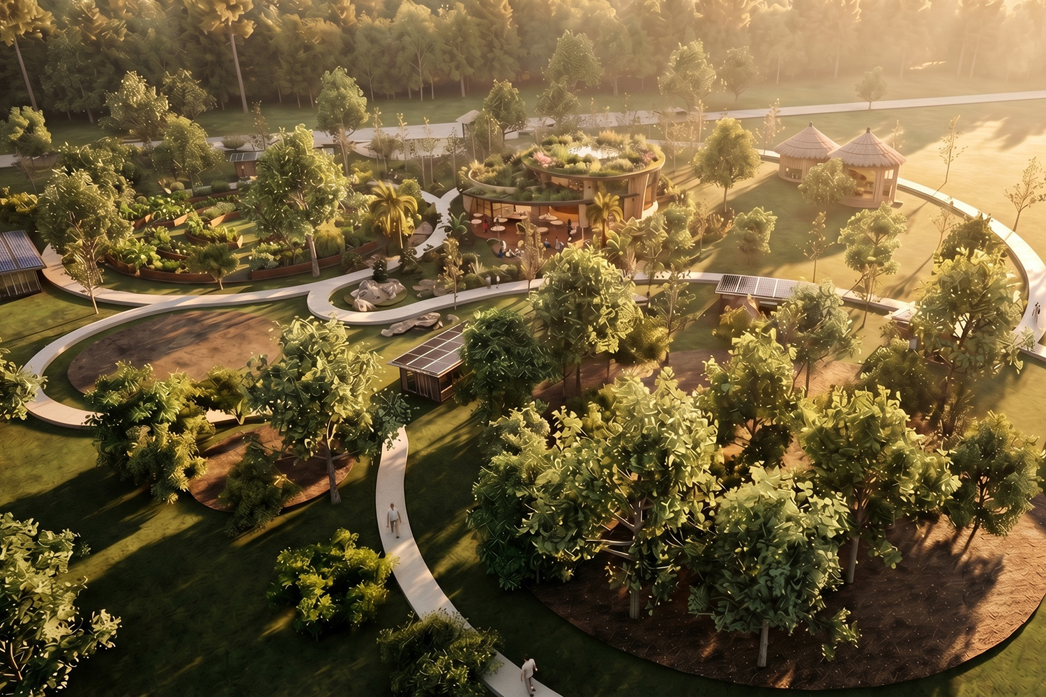 Eco Village Community Retreat – Aerial View