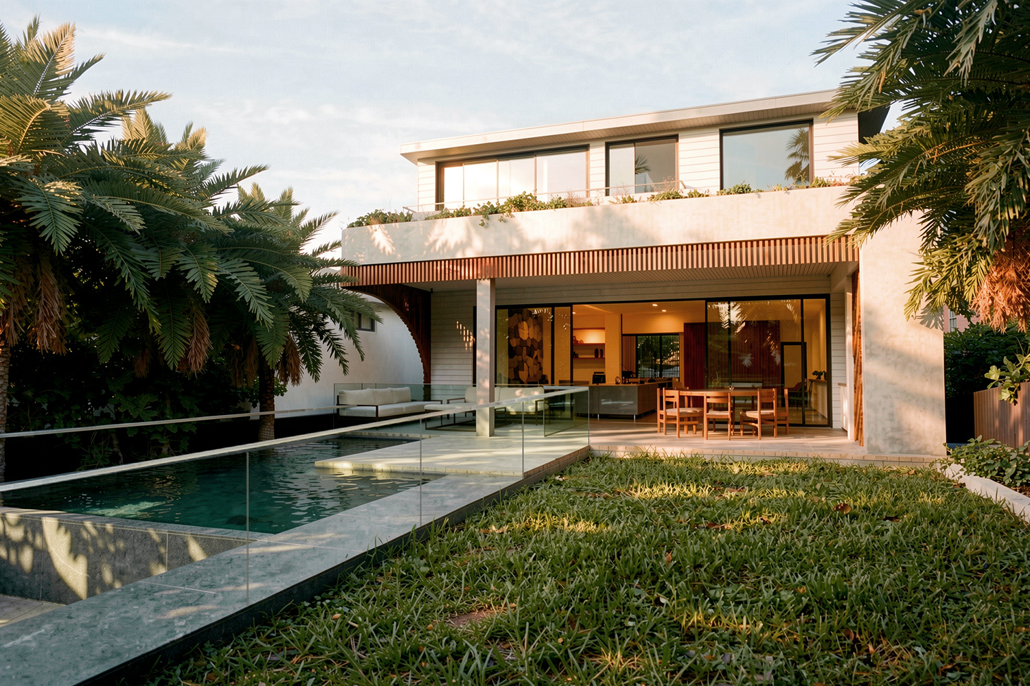 A&N House Curl Curl – Rear View, Garden