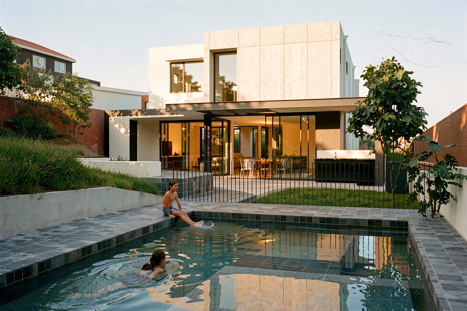 V&C House Manly Vale – Rear View with Swimming Pool.
