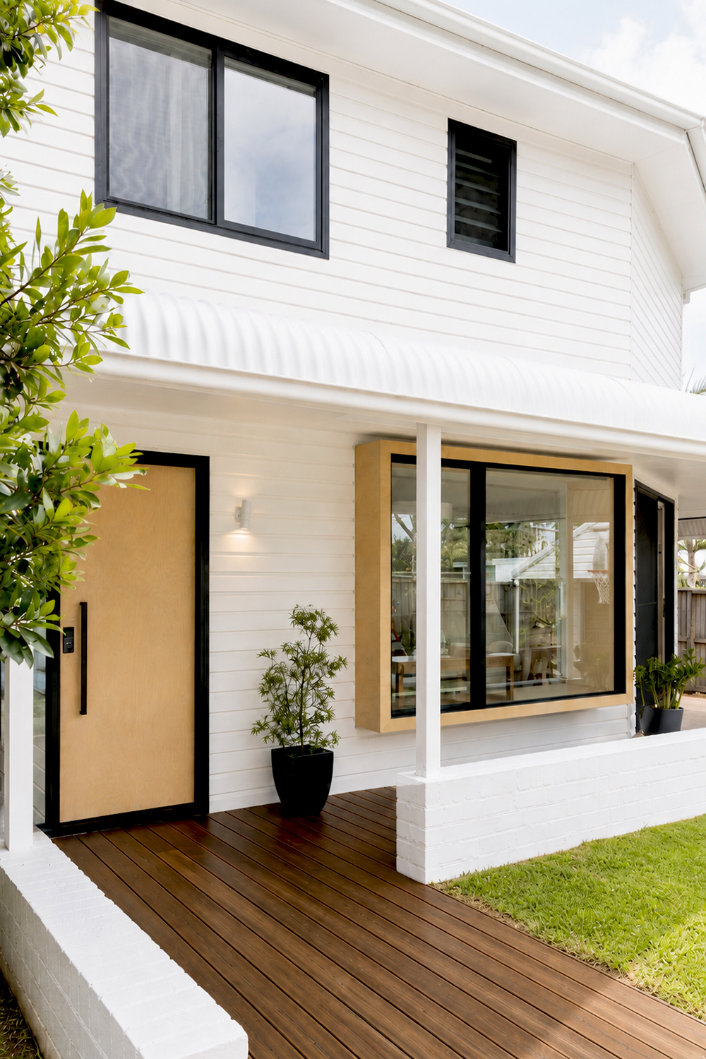 Minimalist renovation – A&S House front view.