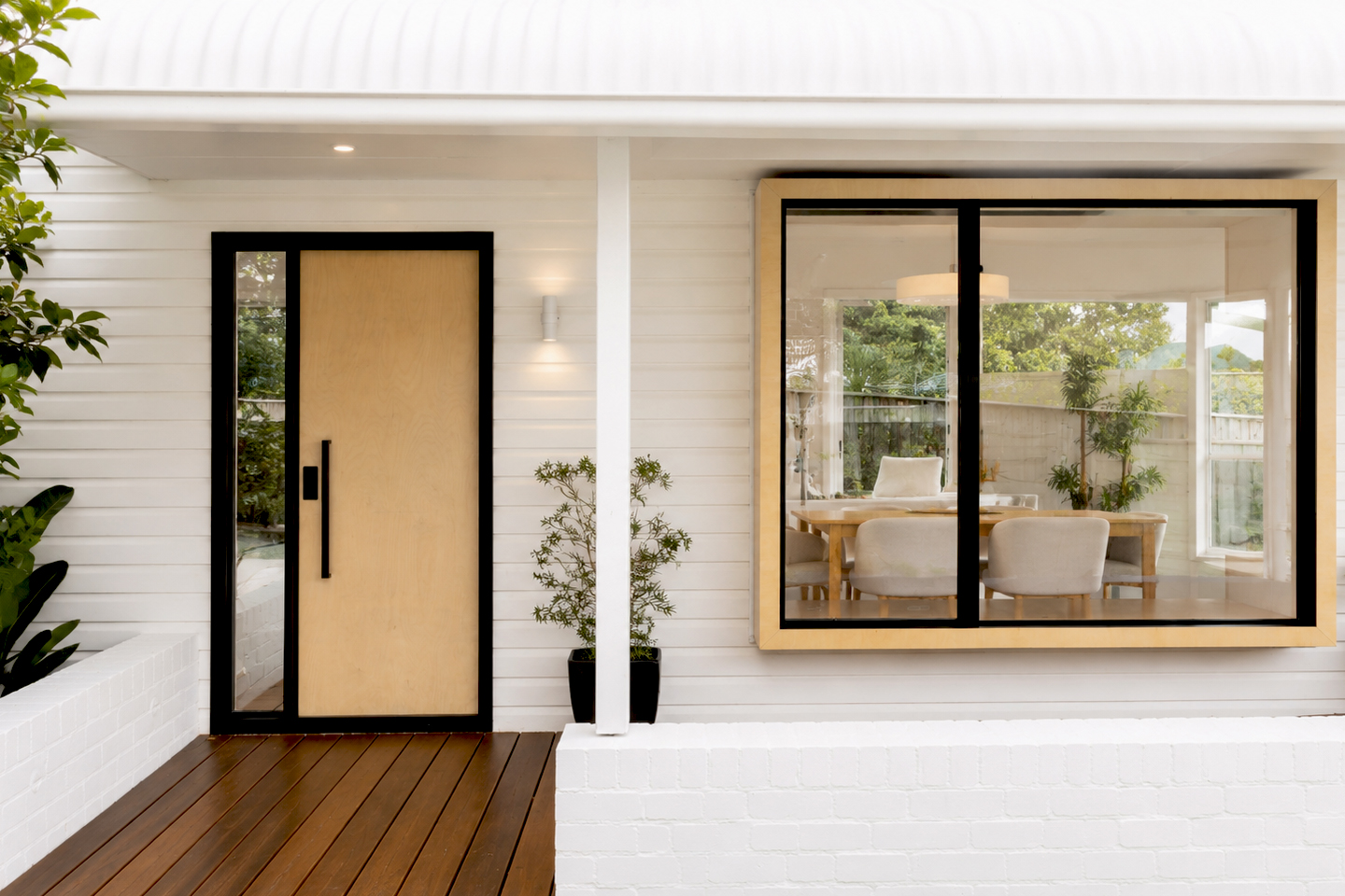 Minimalist renovation – A&S House front porch