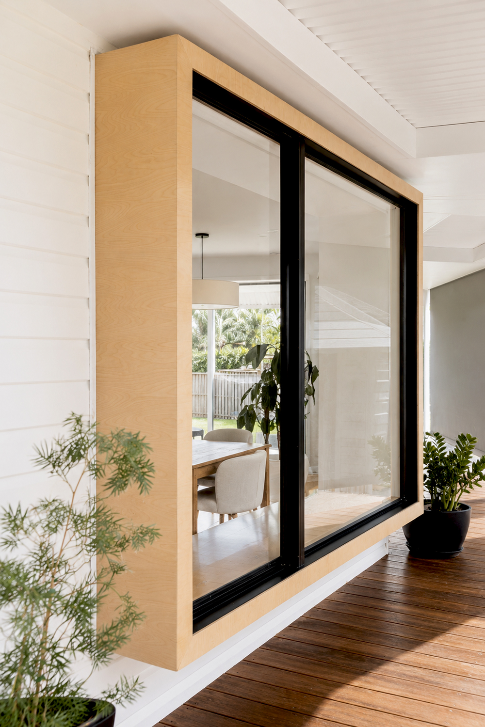 Minimalist renovation – A&S House front window