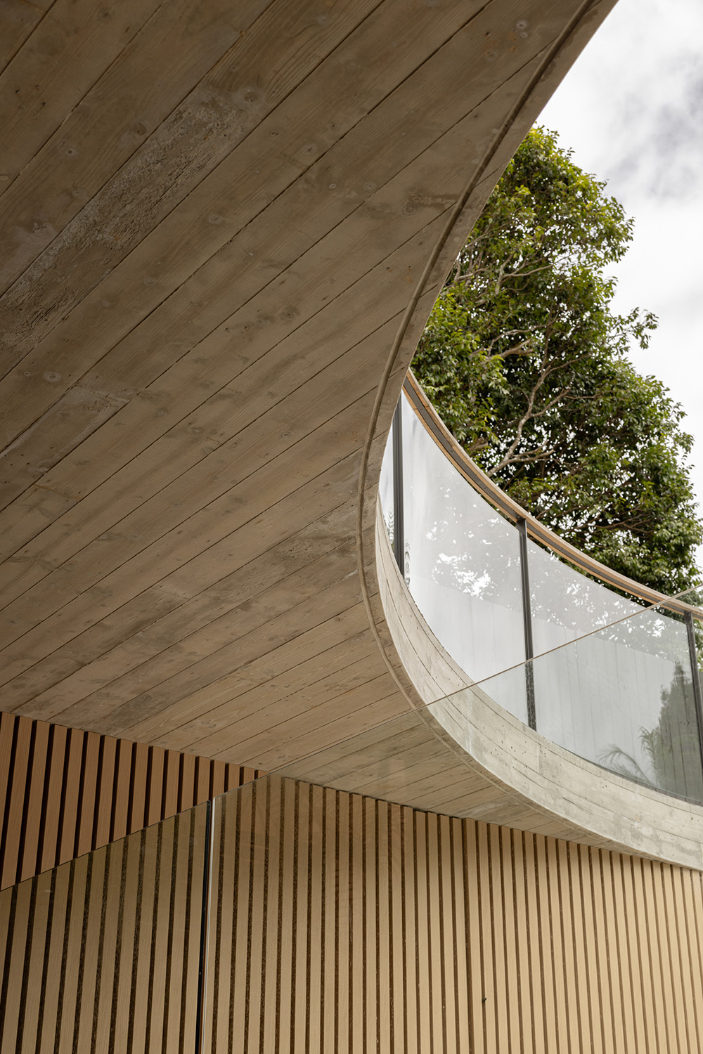 Modern coastal interior design – N&H House Bridge underside