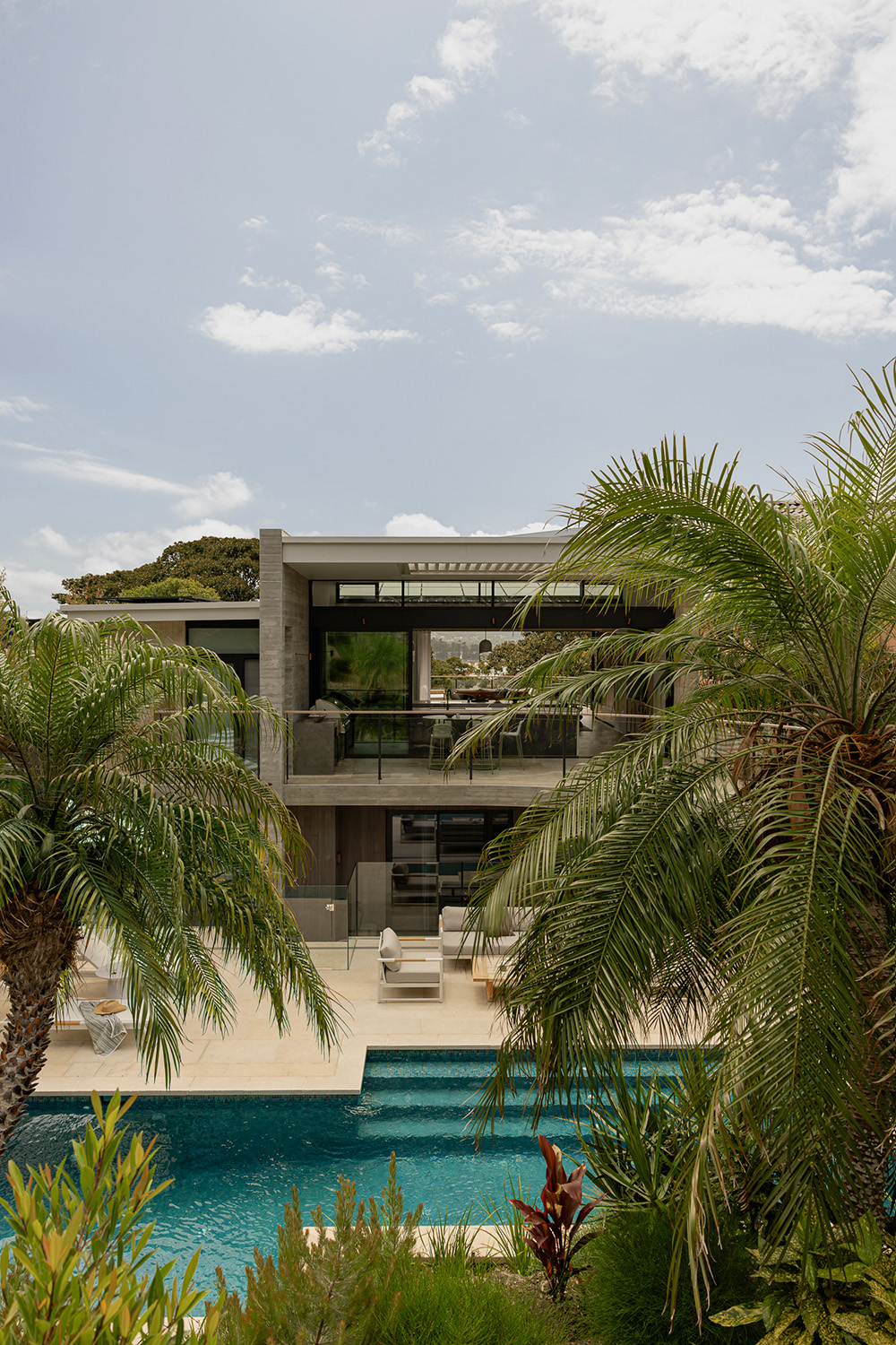 Modern coastal interior design – N&H House Rear view