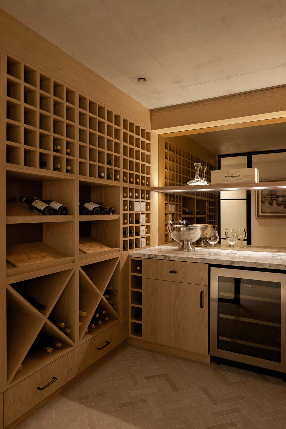 Modern coastal interior design – N&H House Wine Room