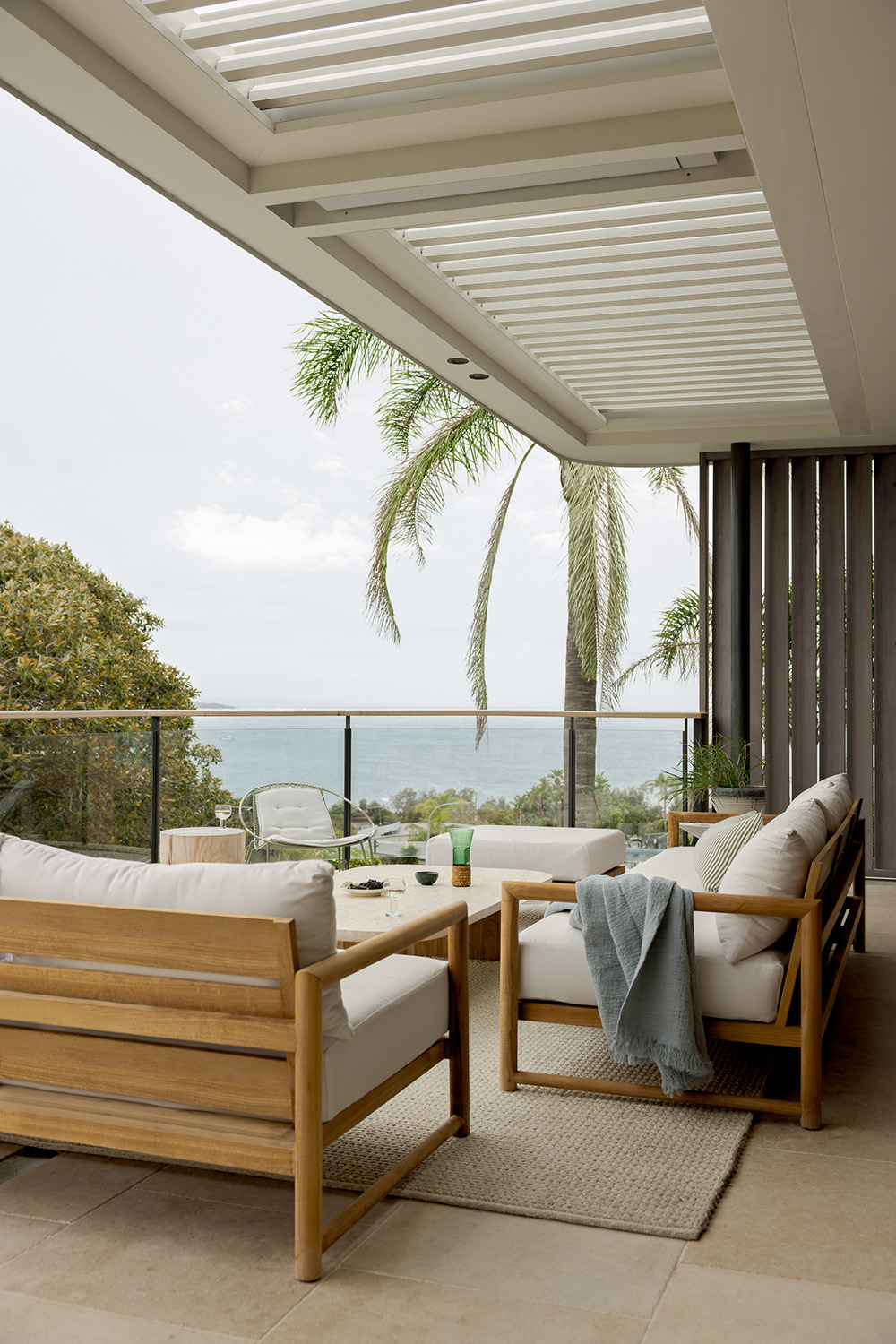 Modern coastal interior design – N&H House balcony