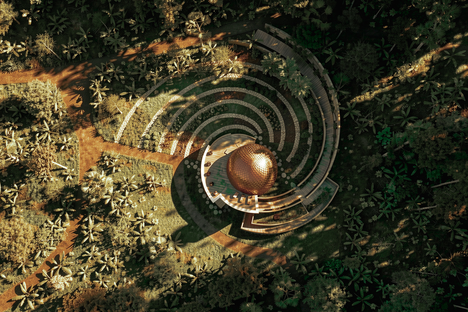 Sound Healing – Frequency Dome Costa Rica Aerial View