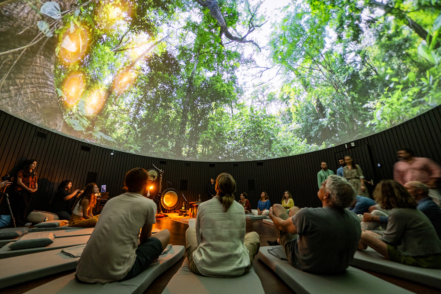Sound Healing – Frequency Dome Costa Rica, Rainforest Projection